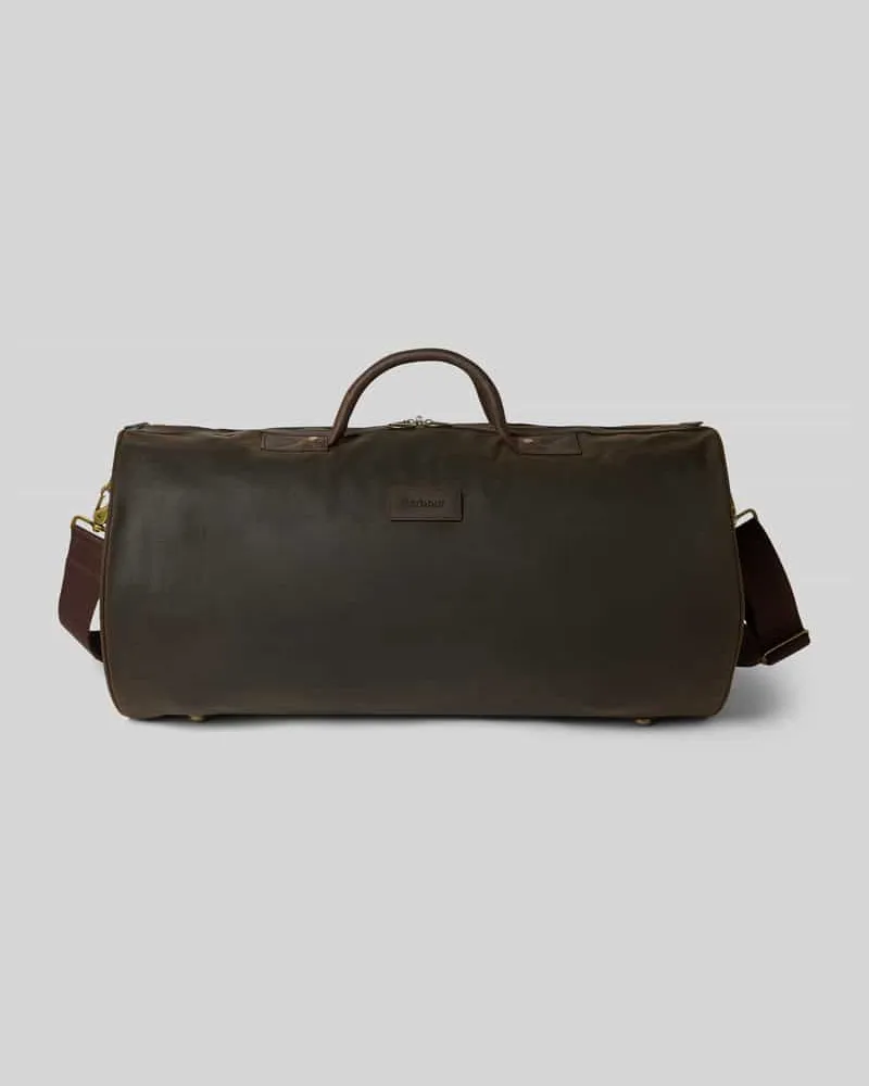Barbour Weekender aus reiner Baumwolle Modell 'HOLDALL Oliv