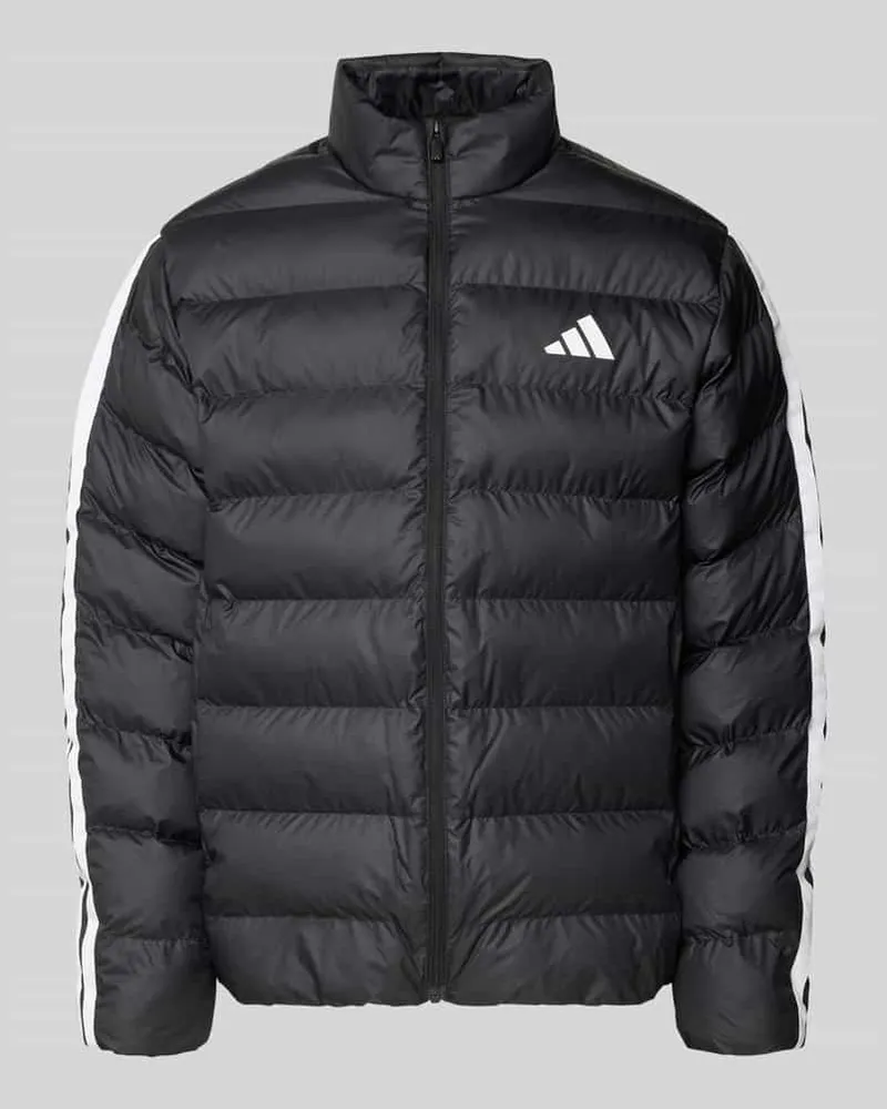 adidas Regular Fit Steppjacke mit Logo-Print Black