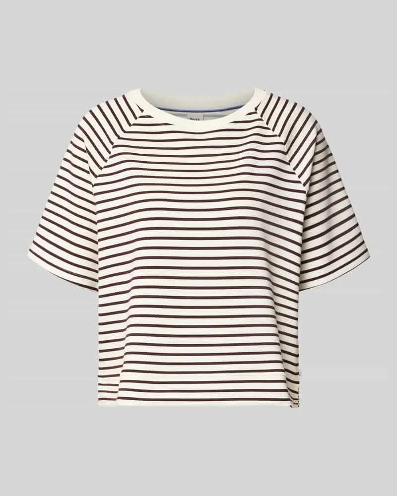 Brax Boxy Fit Sweatshirt aus Viskose-Mix Modell 'Bailee.S Bordeaux