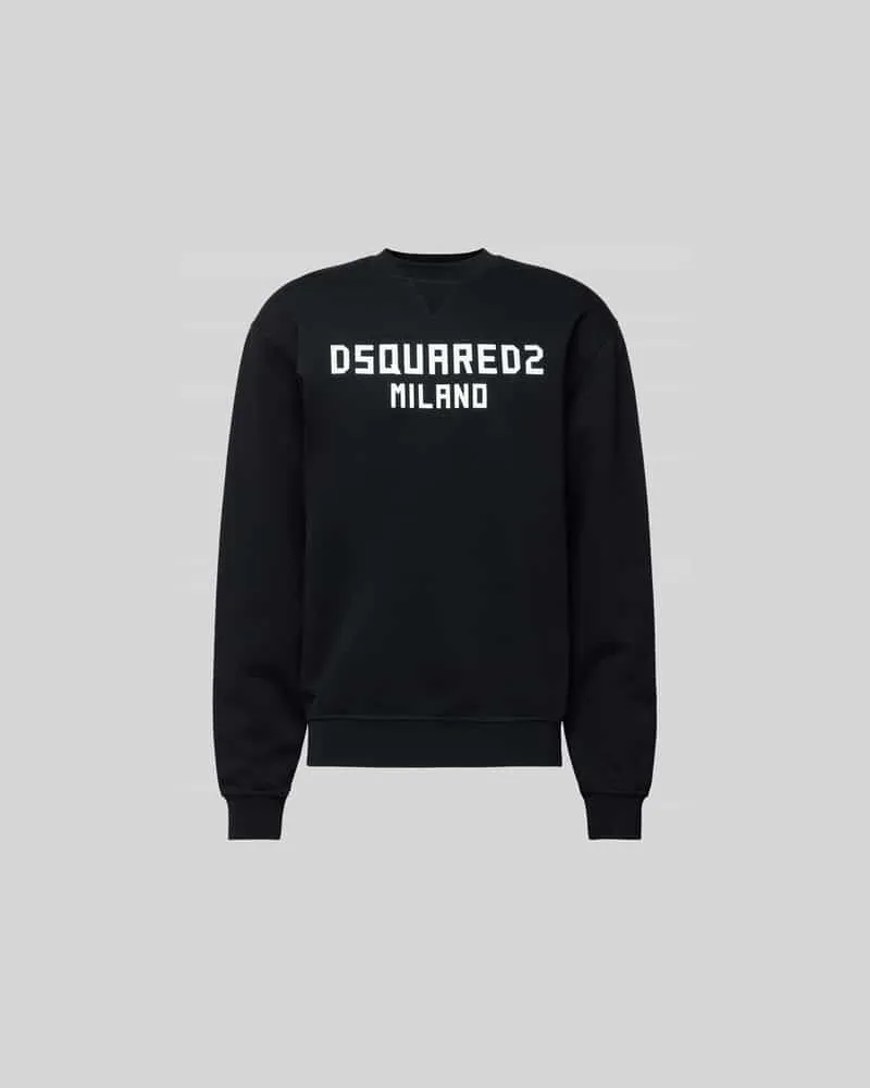 Dsquared2 Cool Fit Sweatshirt aus reiner Baumwolle Black