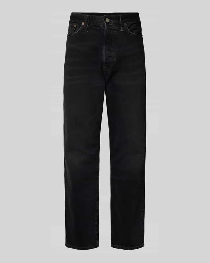 Ralph Lauren Straight Fit Jeans im 5-Pocket-Design Modell 'HERITAGE Black
