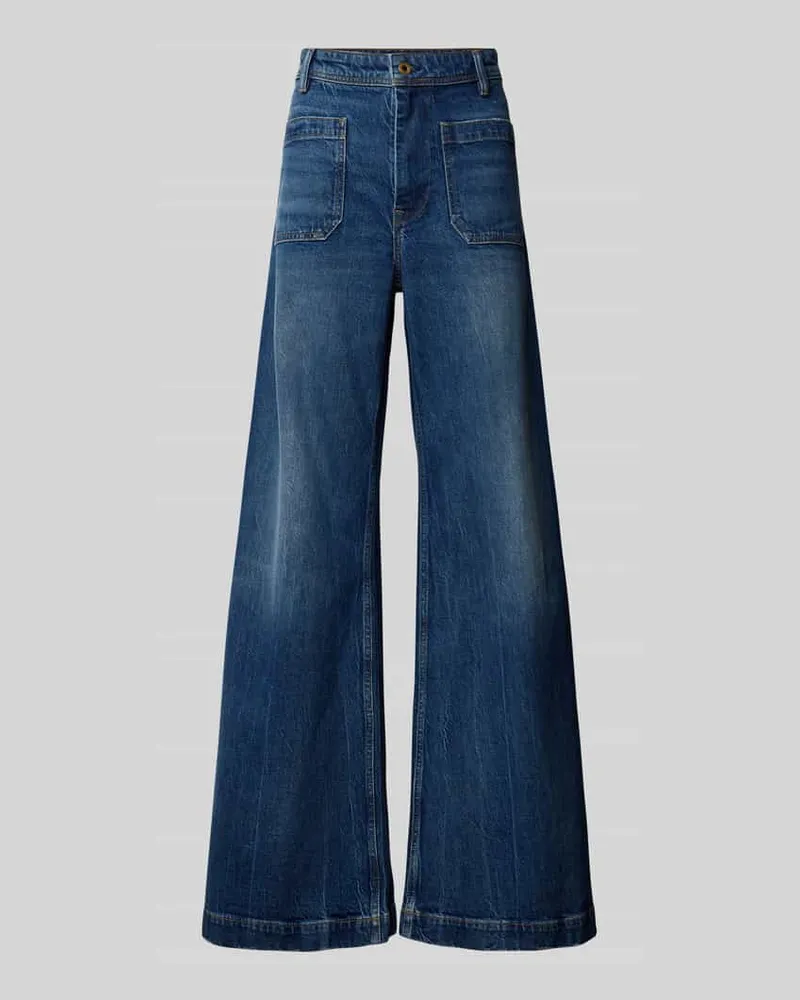 Ralph Lauren Flared Jeans mit aufgesetzten Taschen Jeansblau