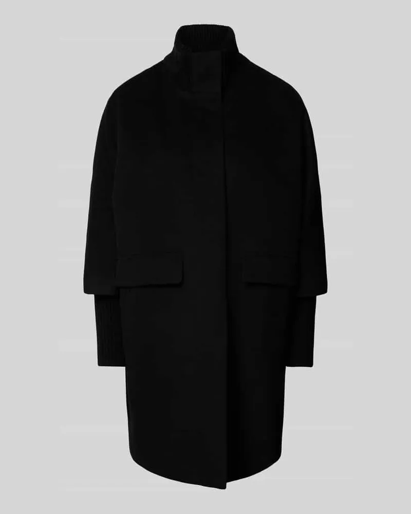 COMMA Mantel mit Stehkragen Black