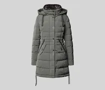 Steppmantel mit Stehkragen und Reißverschlusstaschen