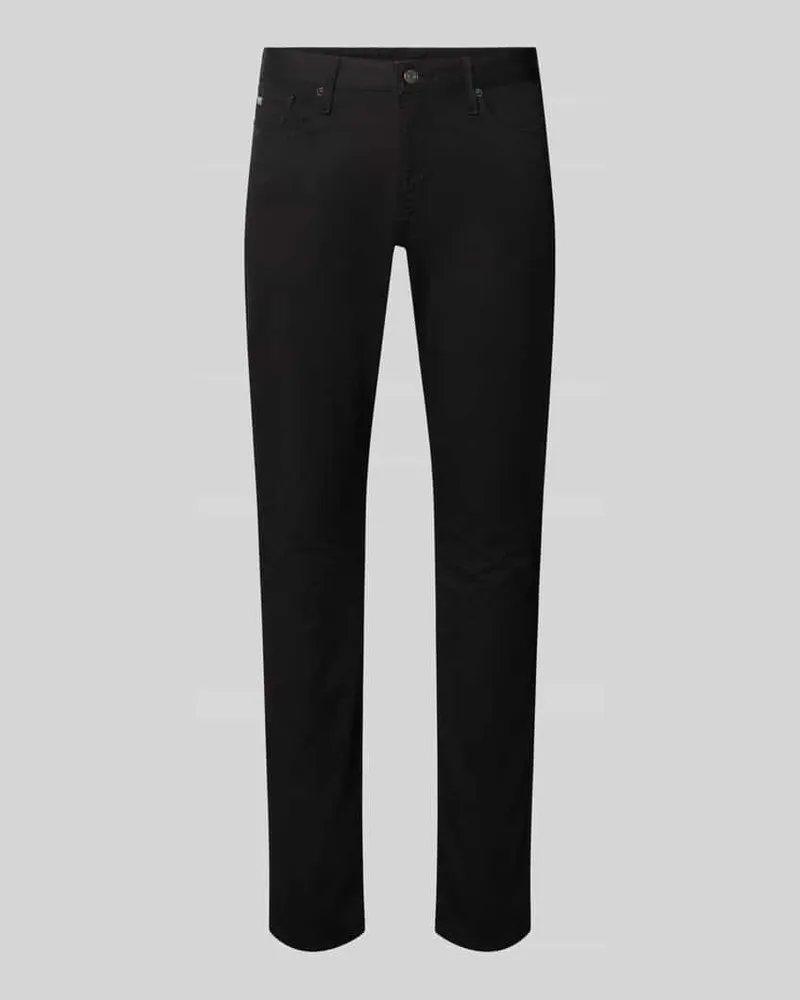 Emporio Armani Skinny Fit Jeans aus Baumwoll-Mix Black