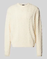 Dickies Strickpullover mit gerippten Abschlüssen Offwhite