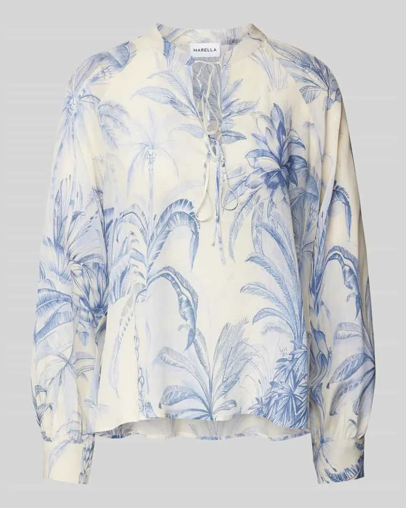 MARELLA Blusenshirt aus reiner Seide Modell 'NIVEEN Bleu