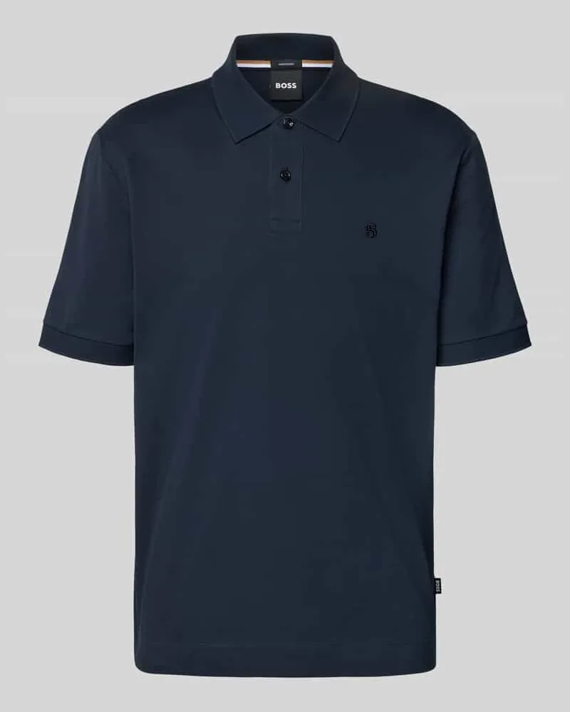 HUGO BOSS Regular Fit Poloshirt aus reiner Baumwolle Modell 'C-PARRIS Marine