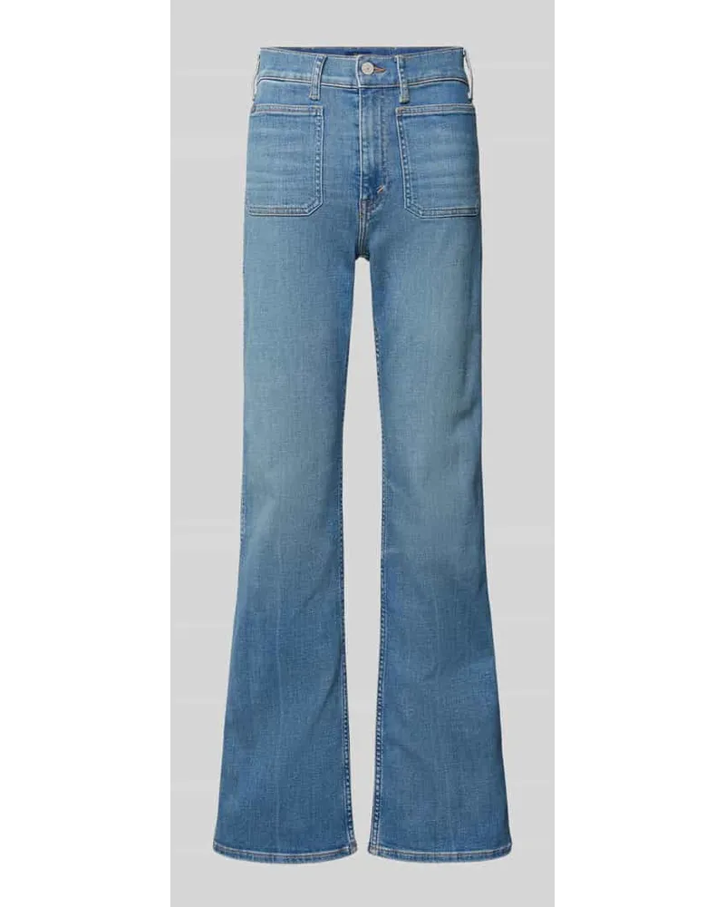 Ralph Lauren Bootcut Jeans mit aufgesetzten Eingrifftaschen Jeansblau