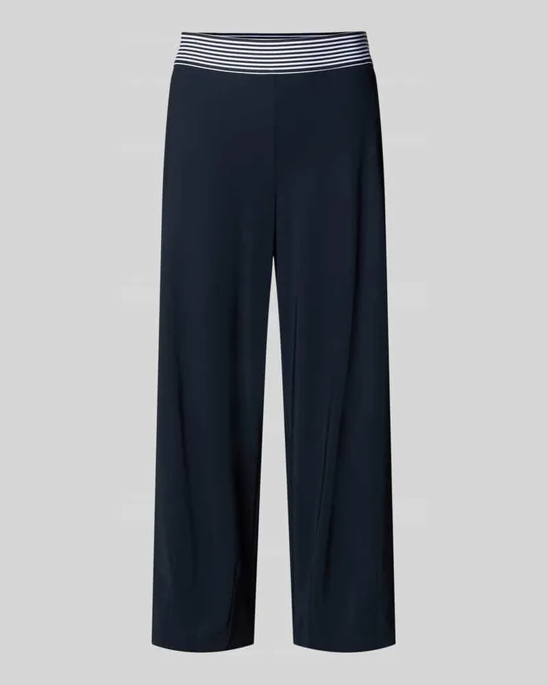 RAFFAELLO ROSSI  Regular Fit Culotte mit fixierten Bügelfalten Modell 'SALLY Marine