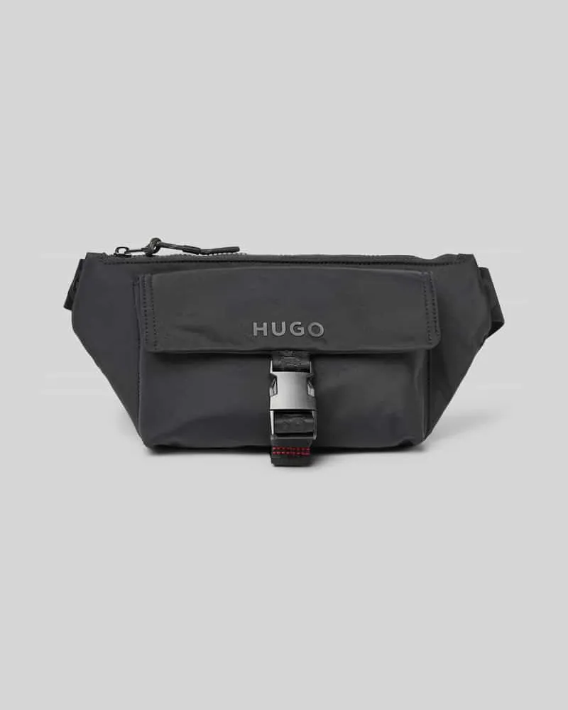 HUGO BOSS Bauchtasche mit Label-Detail Modell 'Marsel Black