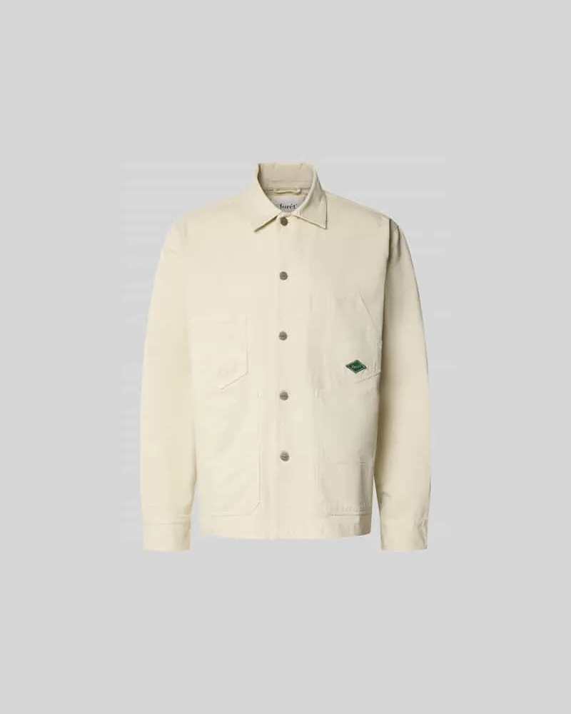 forét Relaxed Fit Jacke in Denim-Optik Offwhite