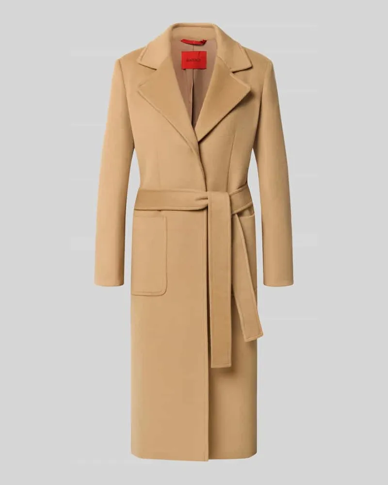 MAX&Co. Regular Fit Mantel aus reiner Baumwolle Modell 'RUNAWAY Camel
