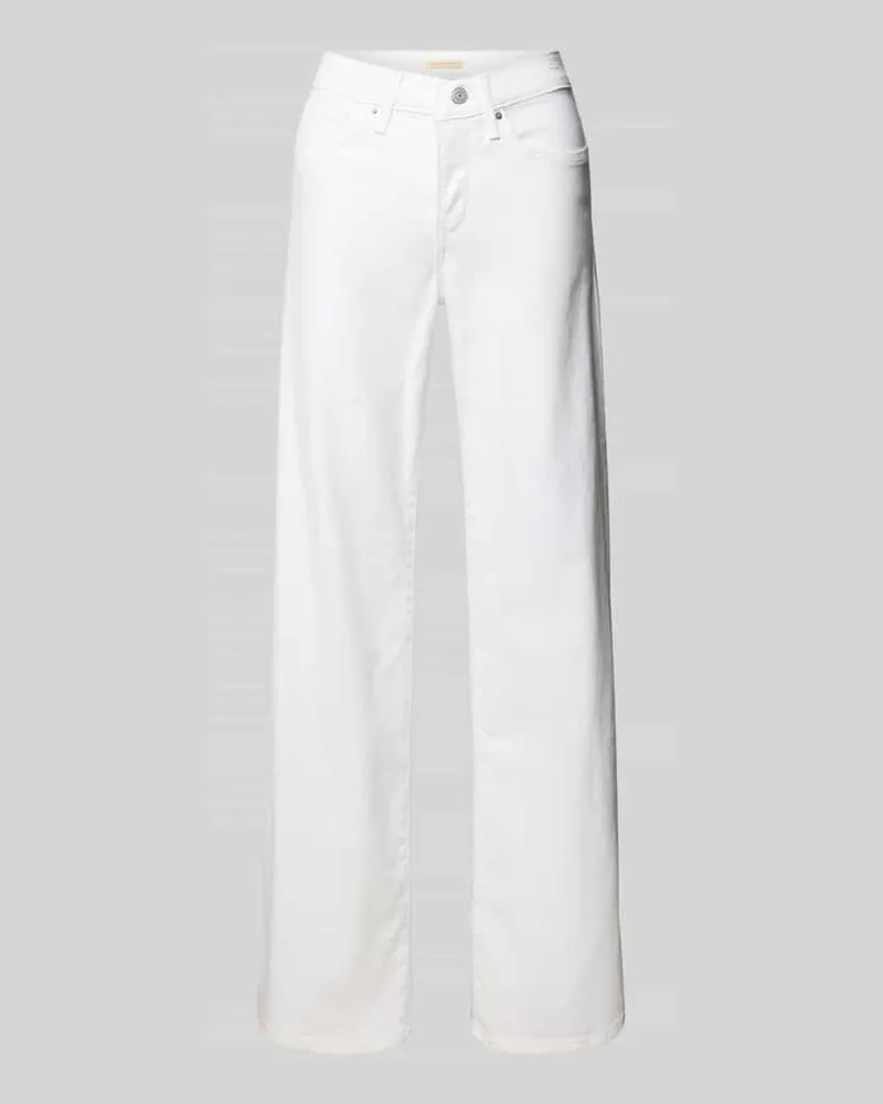Levi's Wide Leg Jeans aus Baumwoll-Mix Modell '318 Weiss