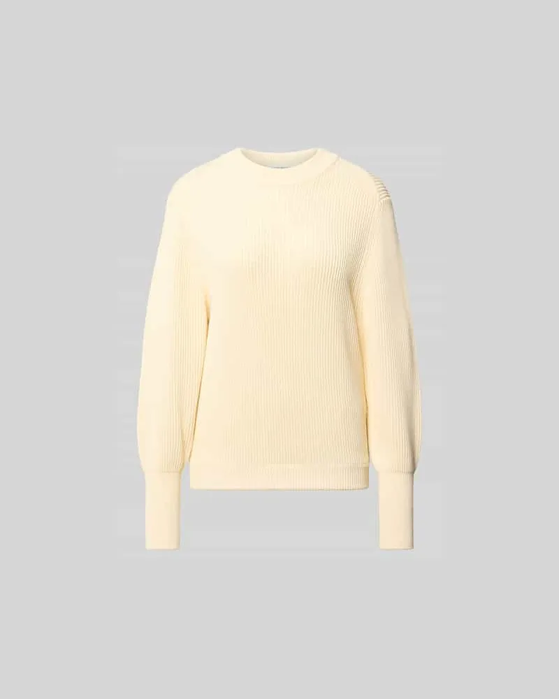 Victoria Beckham Relaxed Pullover mit Viskose-Anteil Ecru