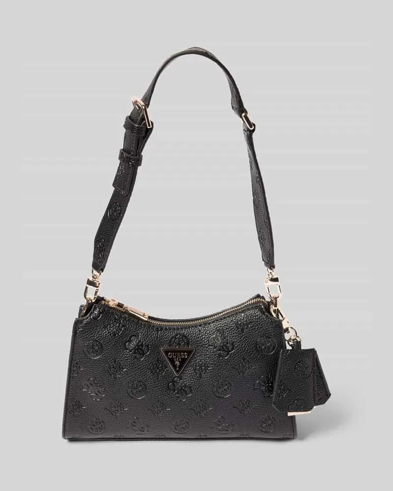 Guess Handtasche mit Label-Detail Modell 'CRESIDIA Black