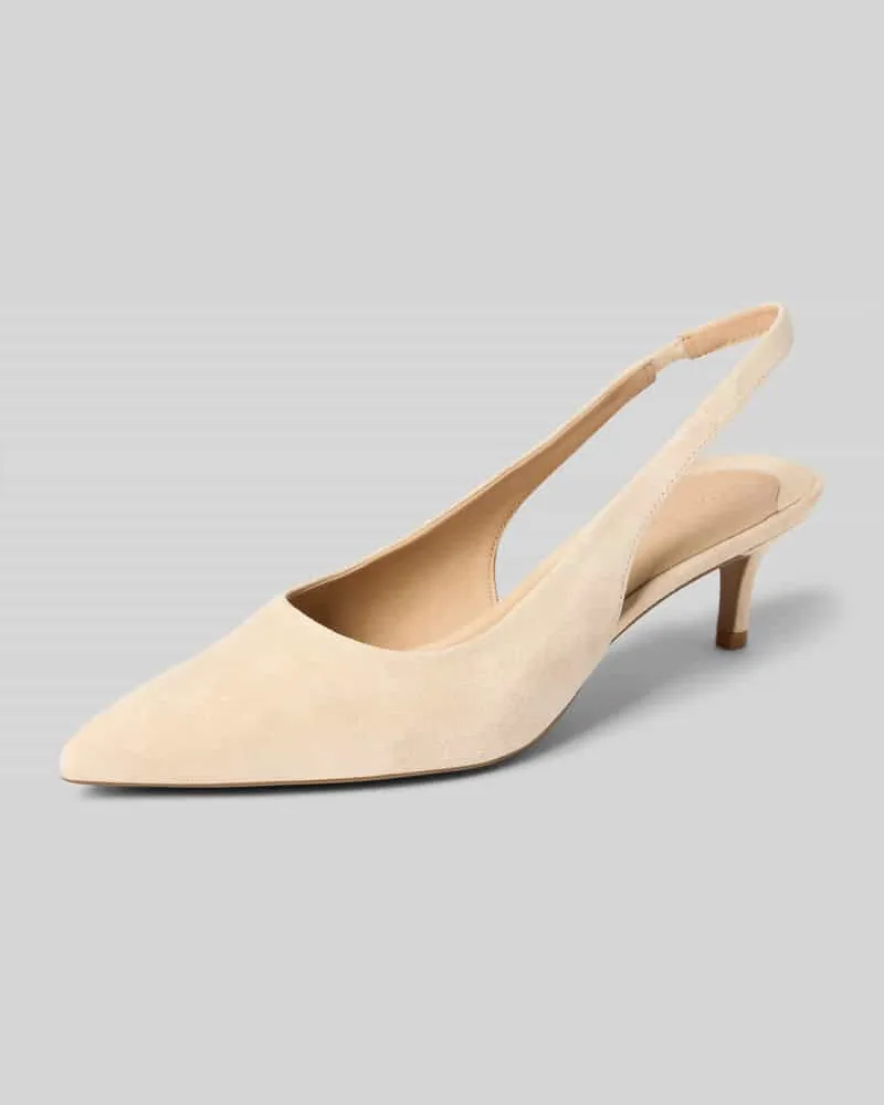Ralph Lauren Pumps mit Pfennigabsatz Modell 'LOLAH II Sand