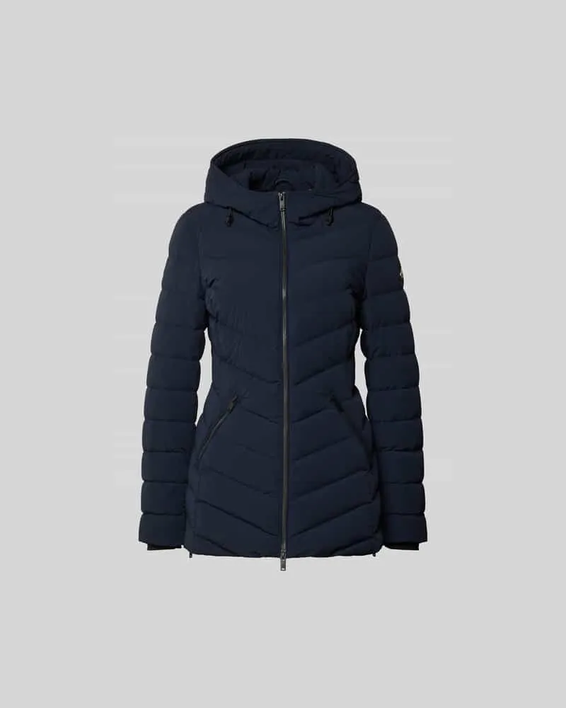 Moose Knuckles Daunenjacke mit Kapuze Marine
