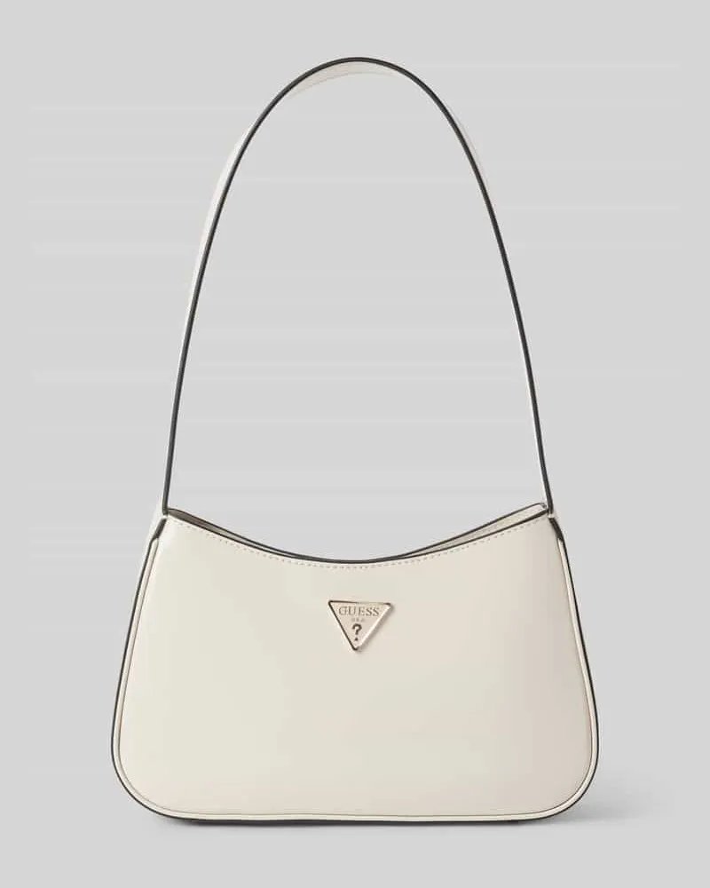 Guess Handtasche mit Label-Applikation Modell 'ARNELA Ecru