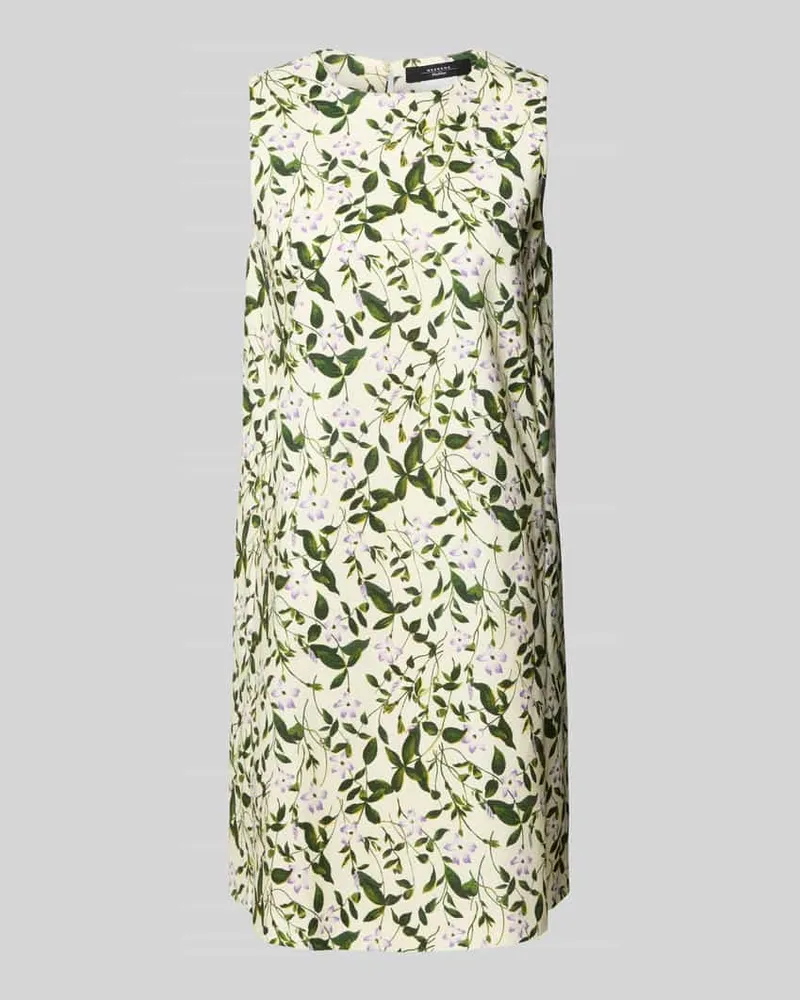 Max Mara Kleid mit Rundhalsausschnitt Modell 'ORNATI Offwhite