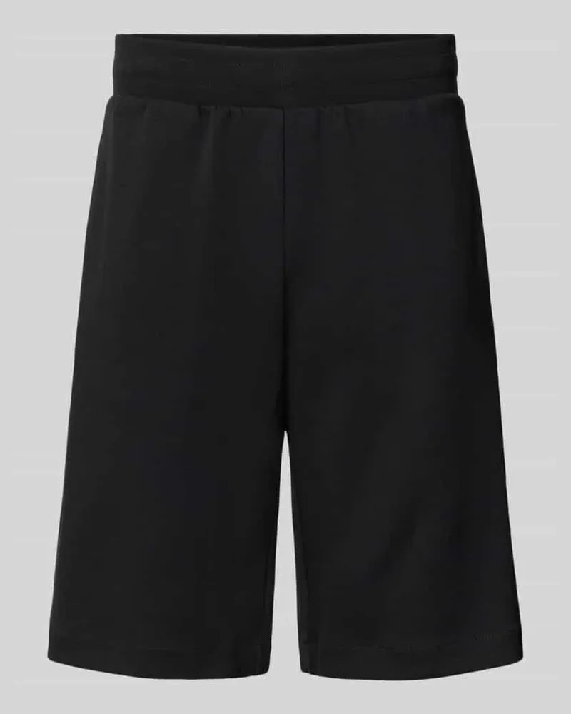 EA7 Shorts mit elastischem Bund Black