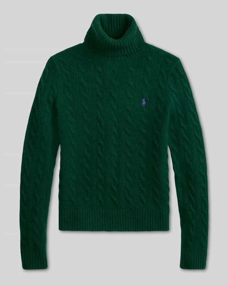 Ralph Lauren Regular Fit Rollkragenpullover aus Woll-Kaschmir-Mix Dunkelgruen