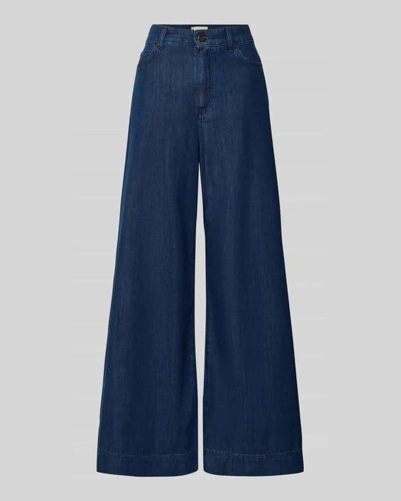 Max Mara Wide Leg Jeans aus reiner Baumwolle Modell 'VEGA Dunkelblau