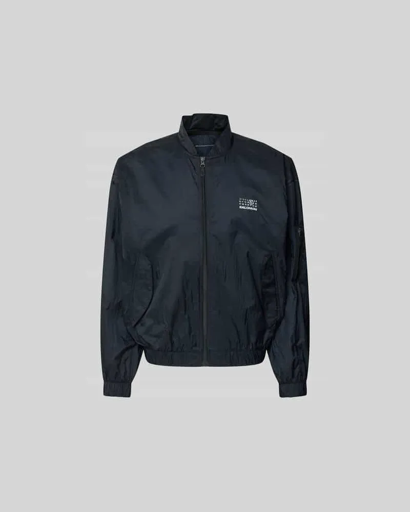 Maison Margiela Relaxed Fit Jacke mit Logo-Print Black