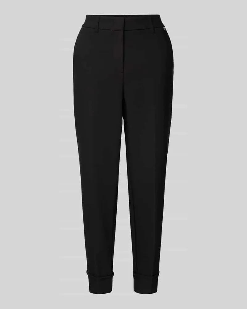 Marc Cain Regular Fit Stoffhose mit Bügelfalten Black