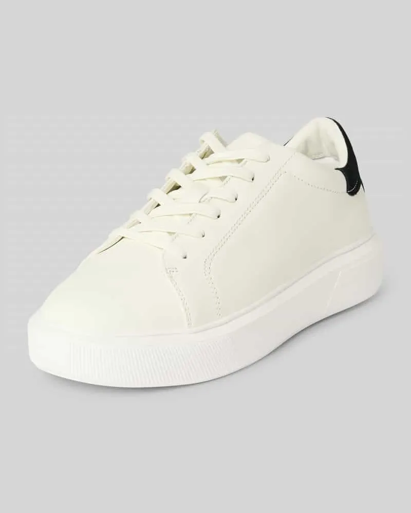 Marc O'Polo Low Top Sneaker aus edlem Rindsleder Weiss