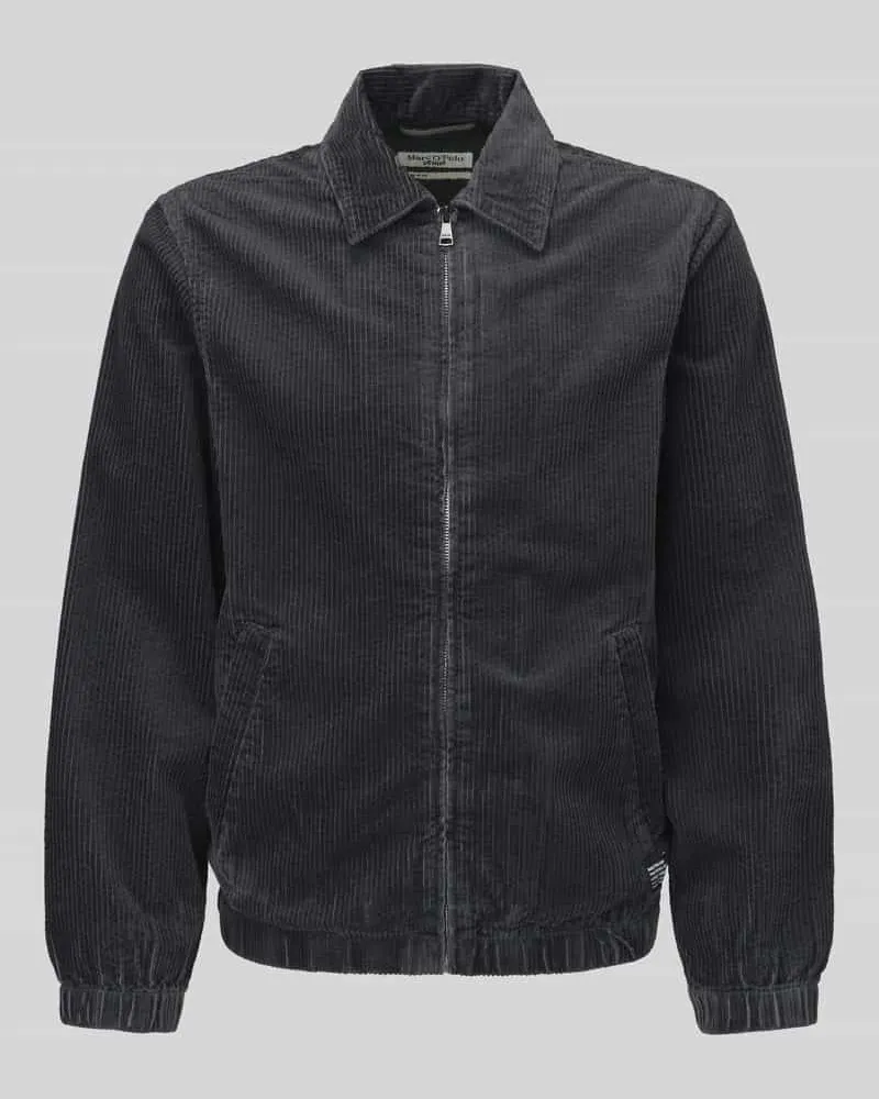 Marc O'Polo Hemdjacke mit Reißverschluss-Front Graphit