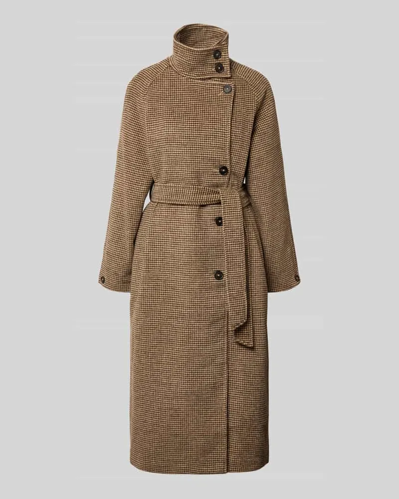 MOSS COPENHAGEN Mantel mit Bindegürtel Modell 'Pamela Beige