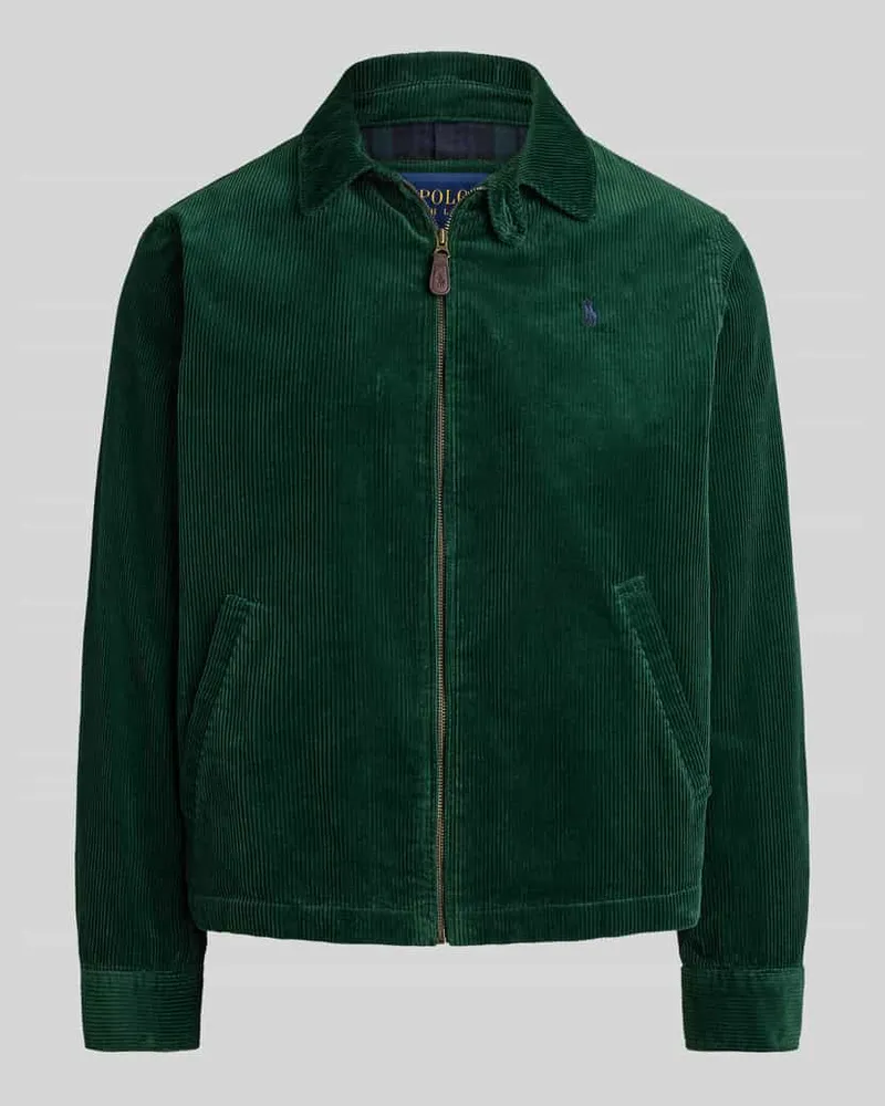 Ralph Lauren Regular Fit Blouson aus Baumwoll-Cord Dunkelgruen