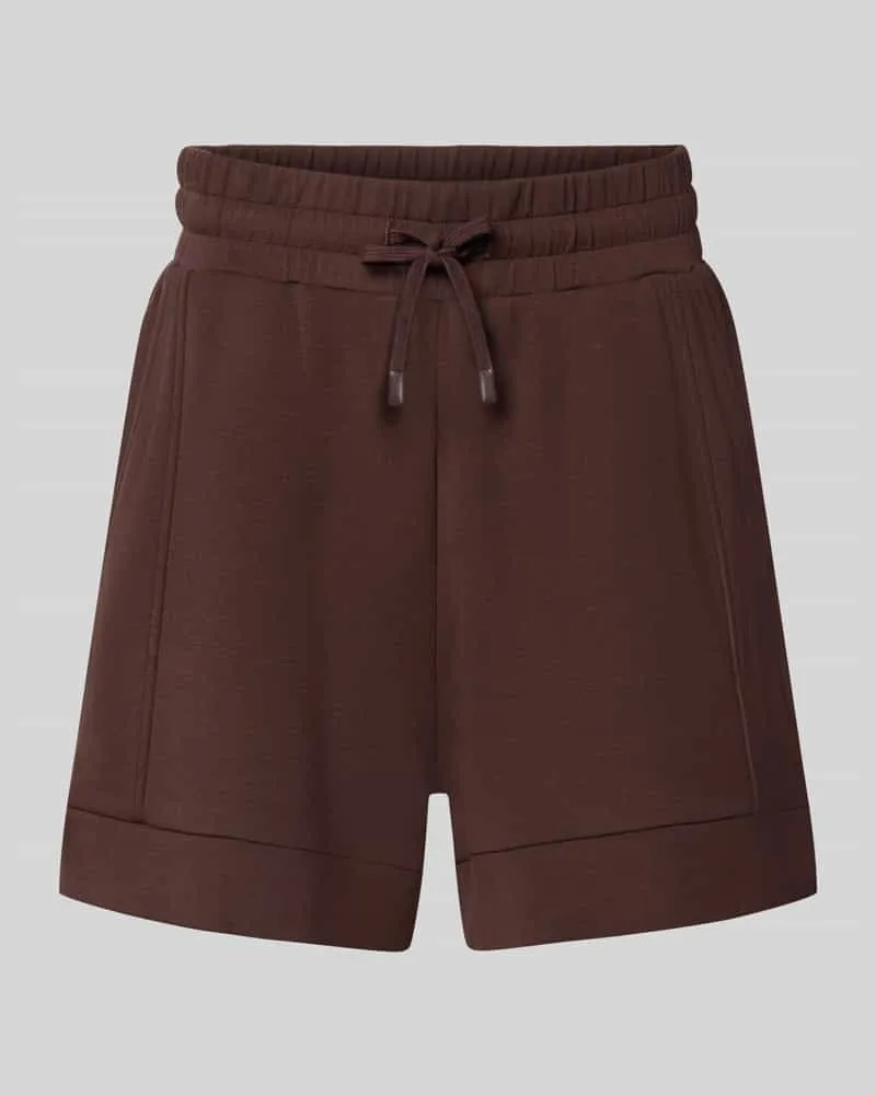 Varley Shorts aus Viskose-Mix Modell 'Atrium Dunkelbraun