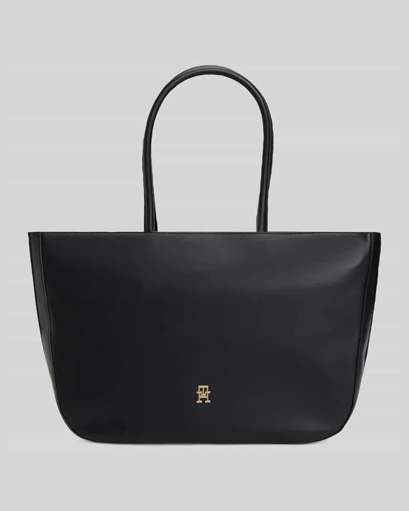 Tommy Hilfiger Shopper mit Reißverschluss und Logo-Detail Black