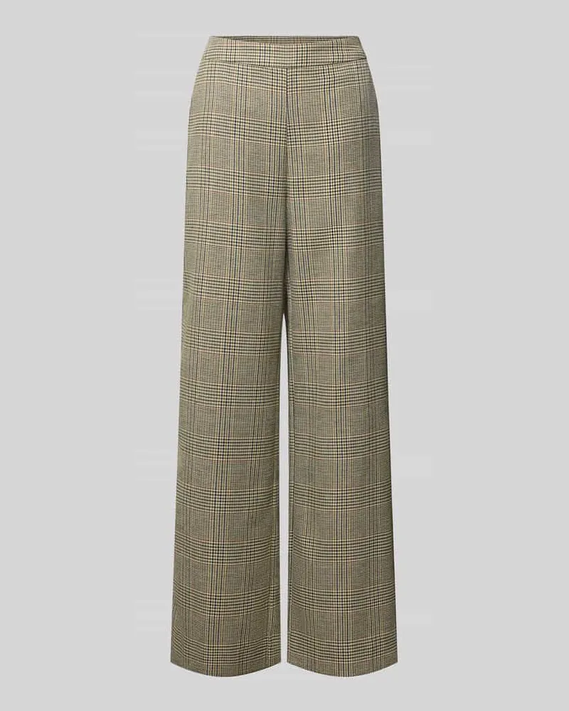 Essentiel High Waist Hose mit weitem Bein Hellbraun