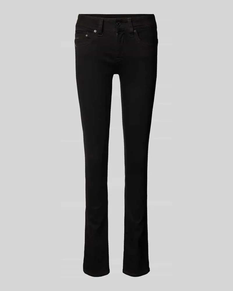 G-STAR RAW Skinny Fit Jeans mit 5-Pocket-Design Modell 'Midge Black