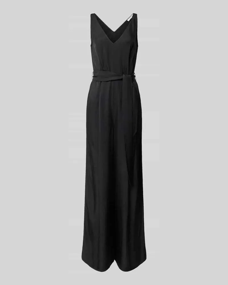 IVY & OAK Regular Fit Jumpsuit mit Bindegürtel Modell 'PATRICIA Black