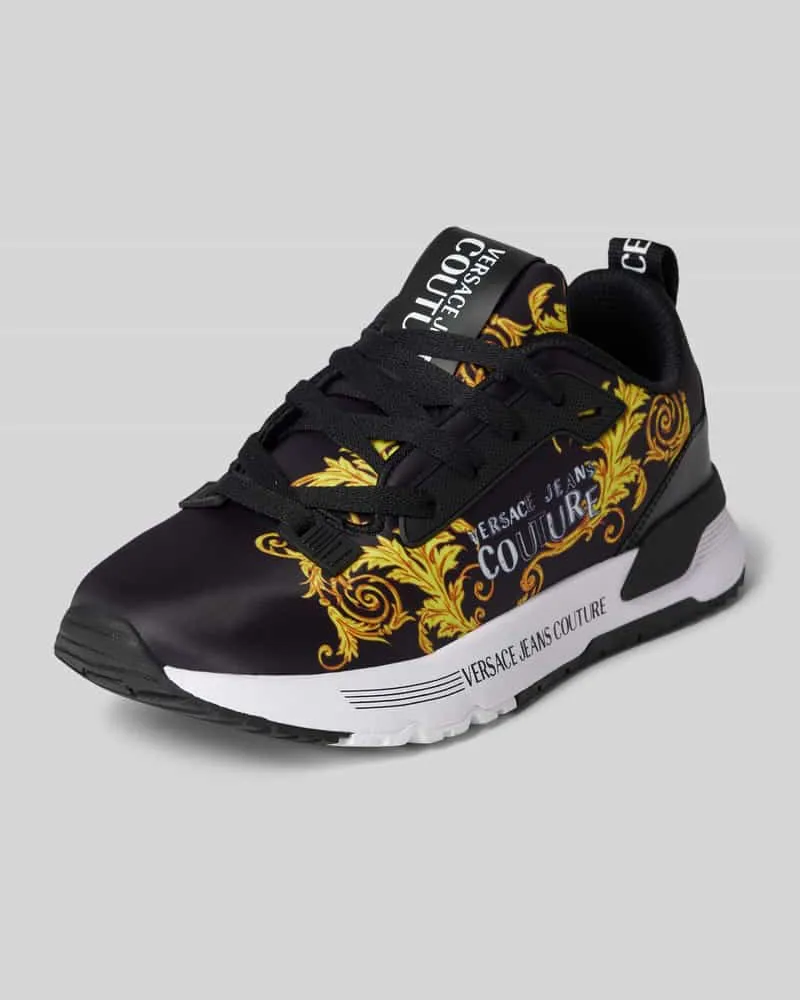 Versace Jeans Sneaker mit Label-Motiv-Print Modell 'FONDO DYNAMIC Black