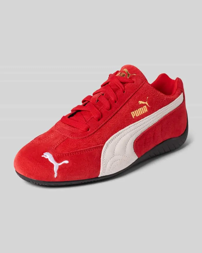 Puma Sneaker aus echtem Leder Modell 'Speedcat Rot