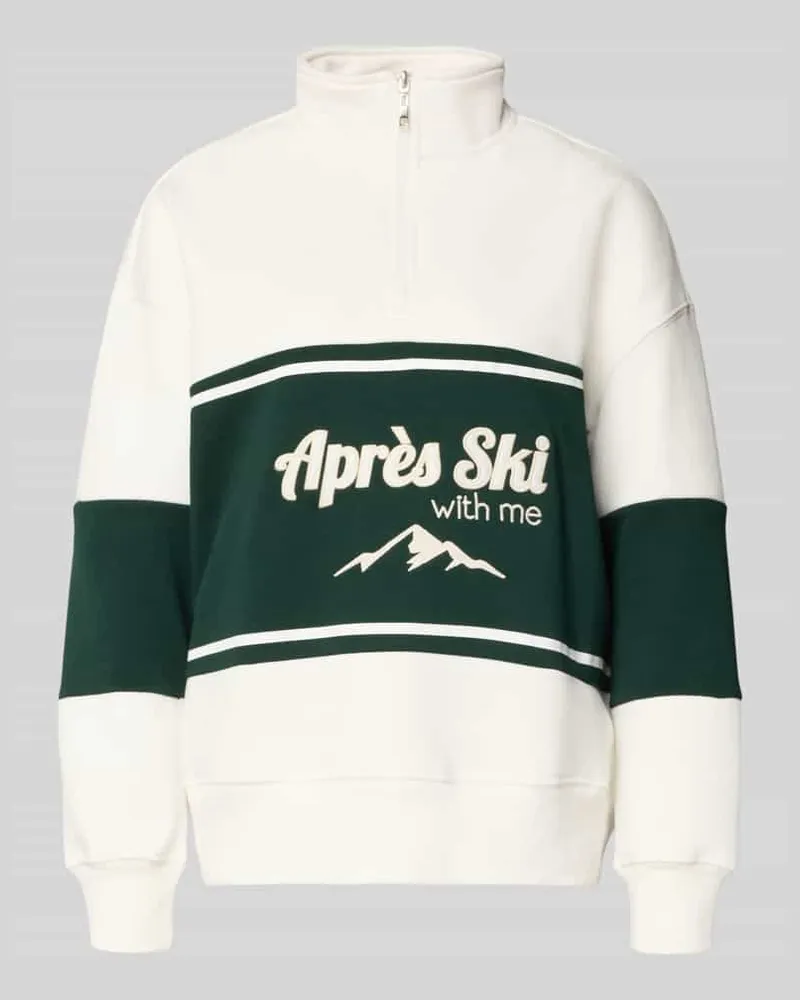 LeGer by Lena Gercke Relaxed Fit Sweatshirt mit Stehkragen Modell 'Jenny Gruen