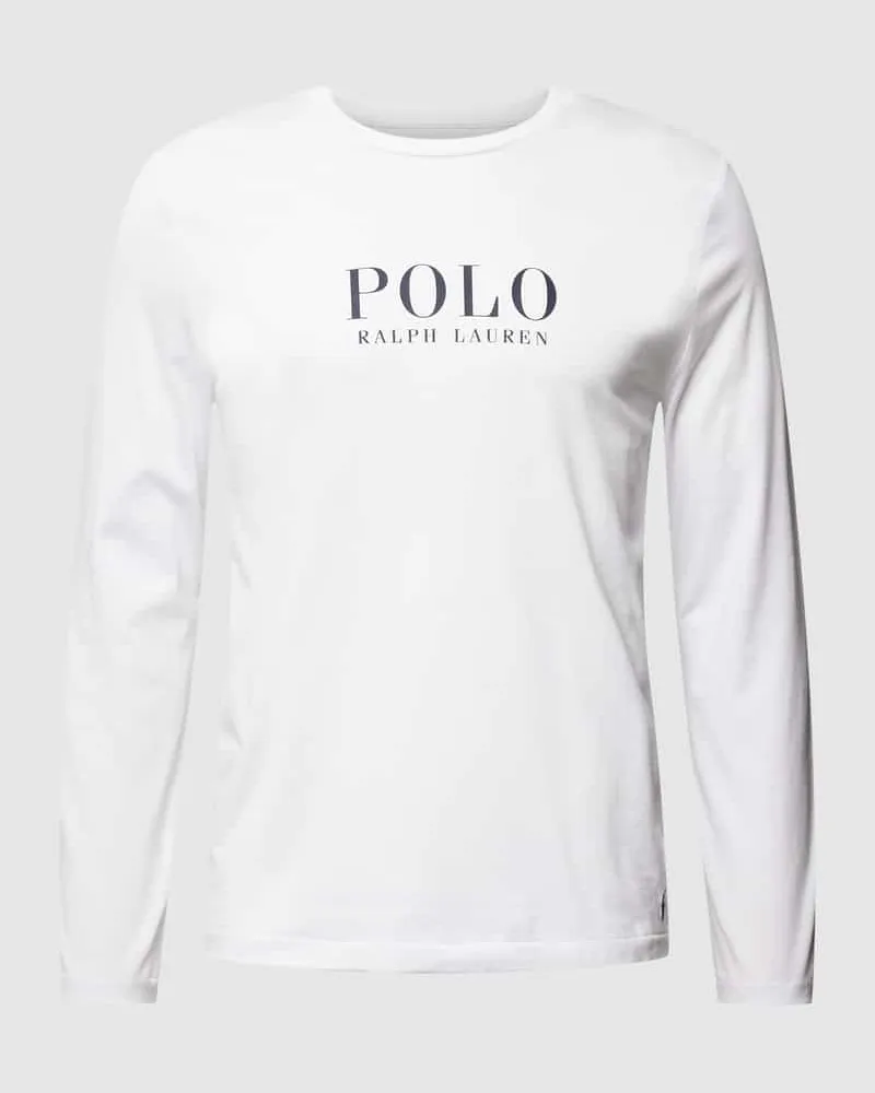 Ralph Lauren Longsleeve mit Label-Print Weiss