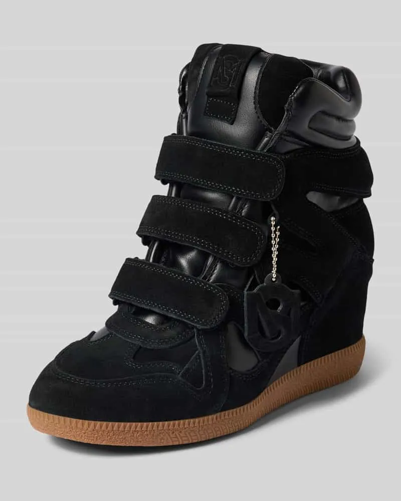 Steve Madden Sneaker aus Leder-Mix Modell 'Mavis Black