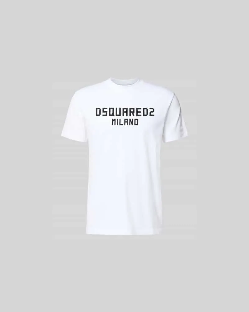 Dsquared2 Cool Fit T-Shirt aus reiner Baumwolle Weiss