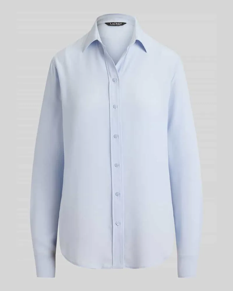 Ralph Lauren Regular Fit Hemdbluse mit Hemdblusenkragen Eisblau
