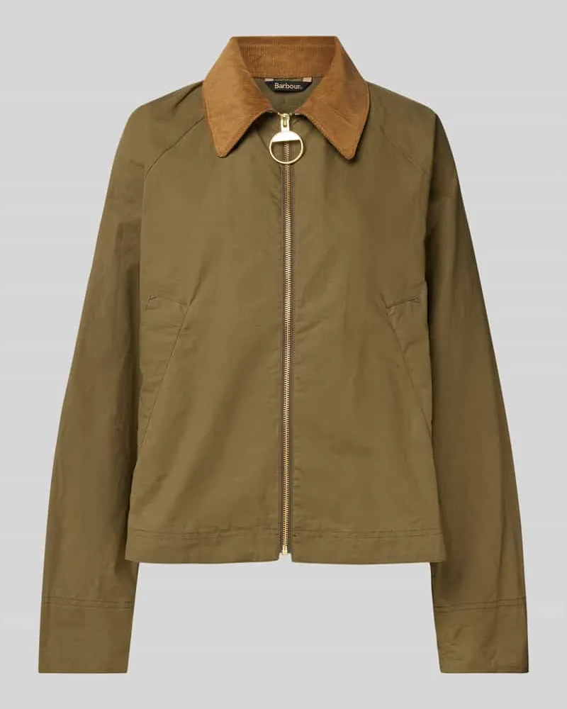 Barbour Jacke mit Leistentaschen Modell 'CATLIN Oliv