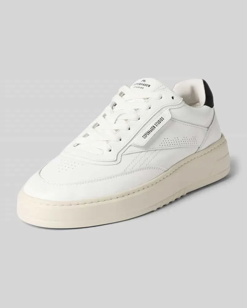 Copenhagen Sneaker aus Leder mit Label-Details Modell 'CPH89M Weiss