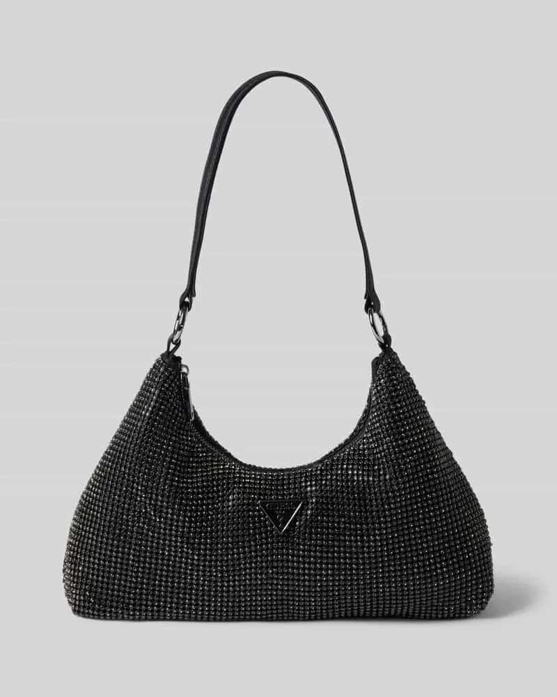 Guess Shoulder Bag mit Strassstein-Besatz Black