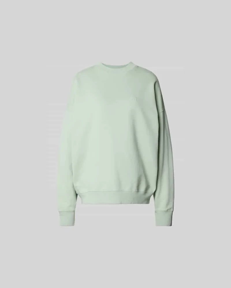 Anine Bing Oversized Sweatshirt mit Logo-Stitching Gruen