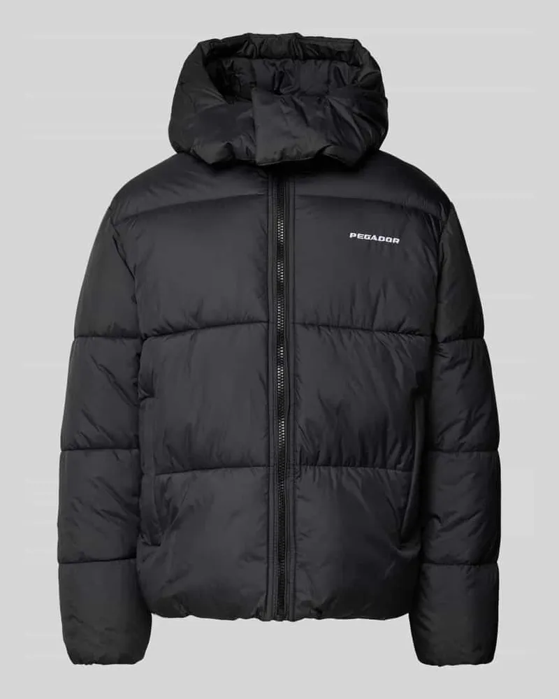 PEGADOR Steppjacke mit Label-Stitching Modell 'MARTEN Black